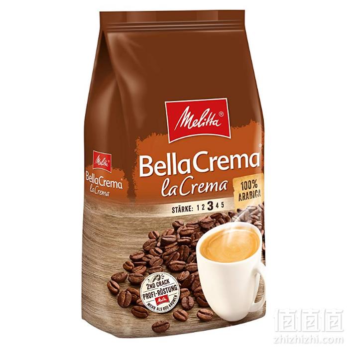 Melitta 美乐家 Bella Crema 中度烘焙 100%阿拉比卡咖啡豆 1000g Prime会员凑单免费直邮含税到手155.6元