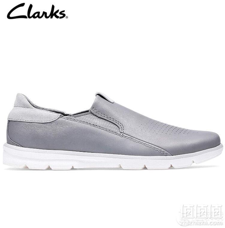 19春新款码全，Clarks 其乐 Finley Step男士一脚蹬真皮休闲鞋302元包邮（需领券）