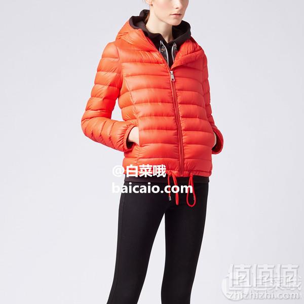 限40码，BOSS Hugo Boss 雨果·博斯 Ofave 女士轻量连帽羽绒服 Prime会员免费直邮含税到手1024元