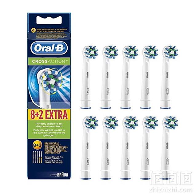 Oral-B 欧乐B EB50 多角度清洁型刷头*10支新低149元包邮包税
