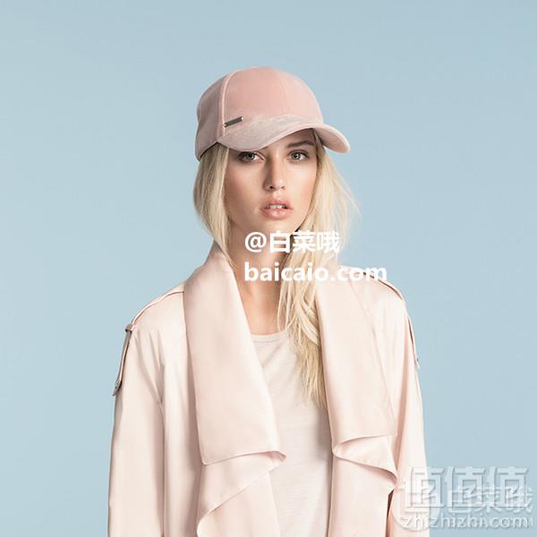 加拿大时装品牌，Soia & Kyo Dolce 女士可调节天鹅绒棒球帽 Prime会员凑单免费直邮含税到手183元