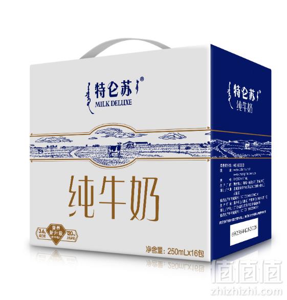 蒙牛 特仑苏 纯牛奶 250ml*16盒 *2件 86.46元43.23元/件（双重优惠）
