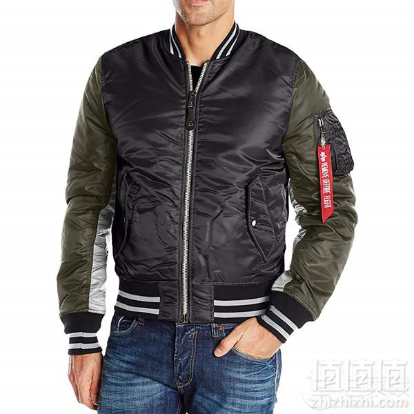 限S码，Alpha Industries 阿尔法 MA-1 Varsity 男士飞行员保暖夹克 Prime会员免费直邮含税到手500元