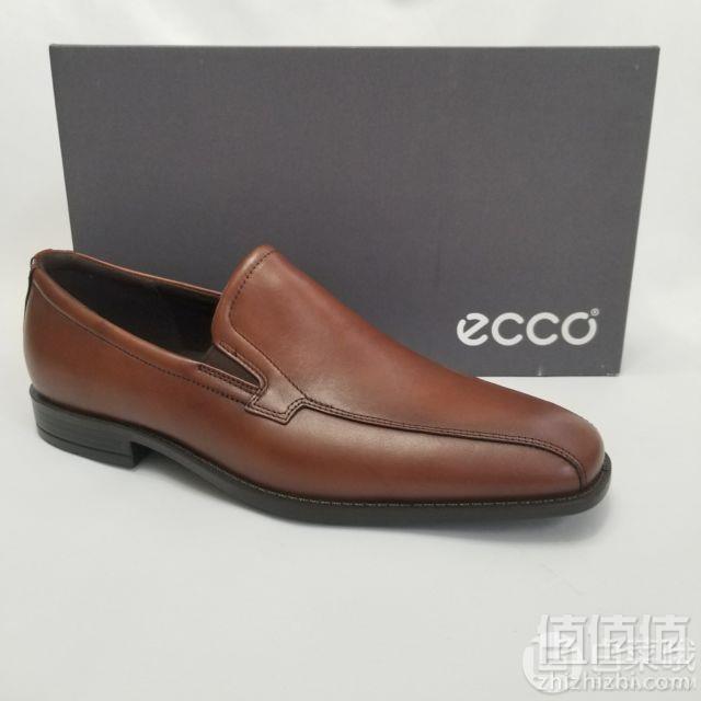 限38/40码，ECCO 爱步 Edinburgh爱丁堡系列 男士真皮一脚蹬皮鞋 Prime会员免费直邮含税到手526.72元