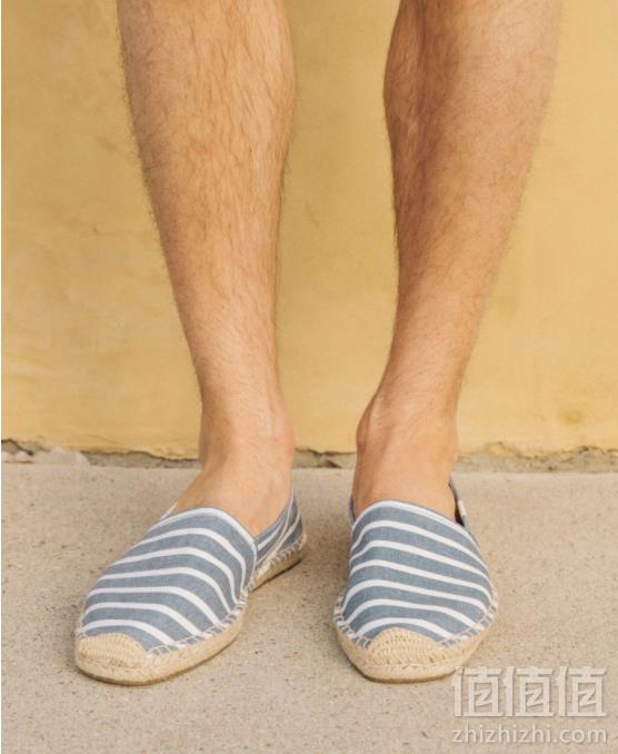 40码，Soludos 男士 Classic Stripe 经典条纹渔夫鞋 MOR110197元包邮包税