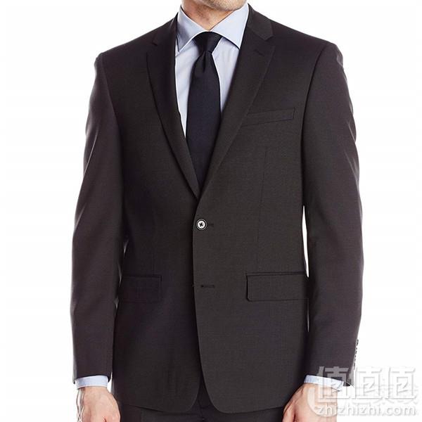 限40R码，DKNY 唐可娜儿 Pin Dot 男士纯羊毛两扣修身西装 Prime会员免费直邮含税到手592元