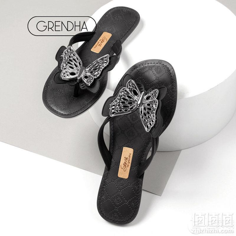 低于海淘！GRENDHA 巴西进口 里维埃拉系列平跟夹趾凉拖 多款可选69元包邮（需领券）