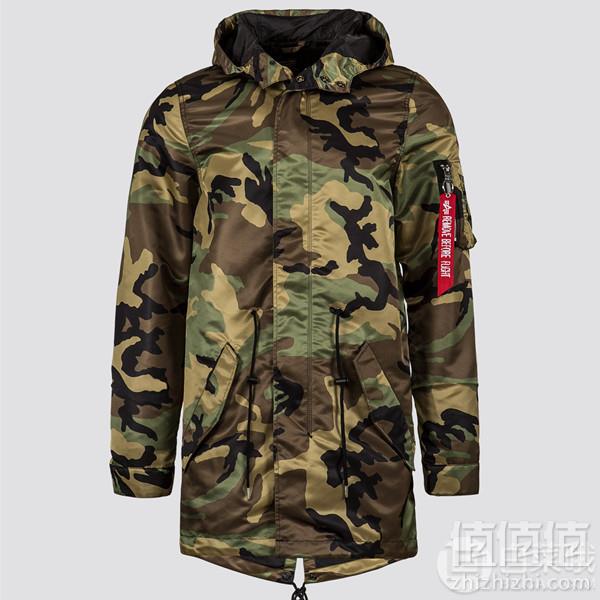 限L码，Alpha Industries 阿尔法工业 男士连帽鱼尾派克大衣 Prime会员免费直邮含税到手611元