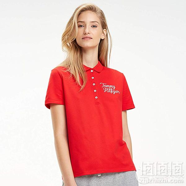 限M码，Tommy Hilfiger 汤米·希尔费格 Jana 女士弹力棉Polo衫 Prime会员凑单免费直邮含税到手231元