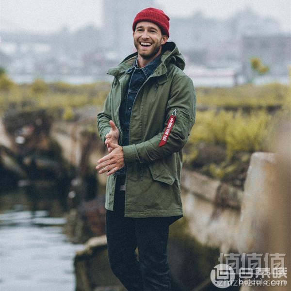 限L码，Alpha Industries 阿尔法工业 男士连帽鱼尾派克大衣 Prime会员免费直邮含税到手611元