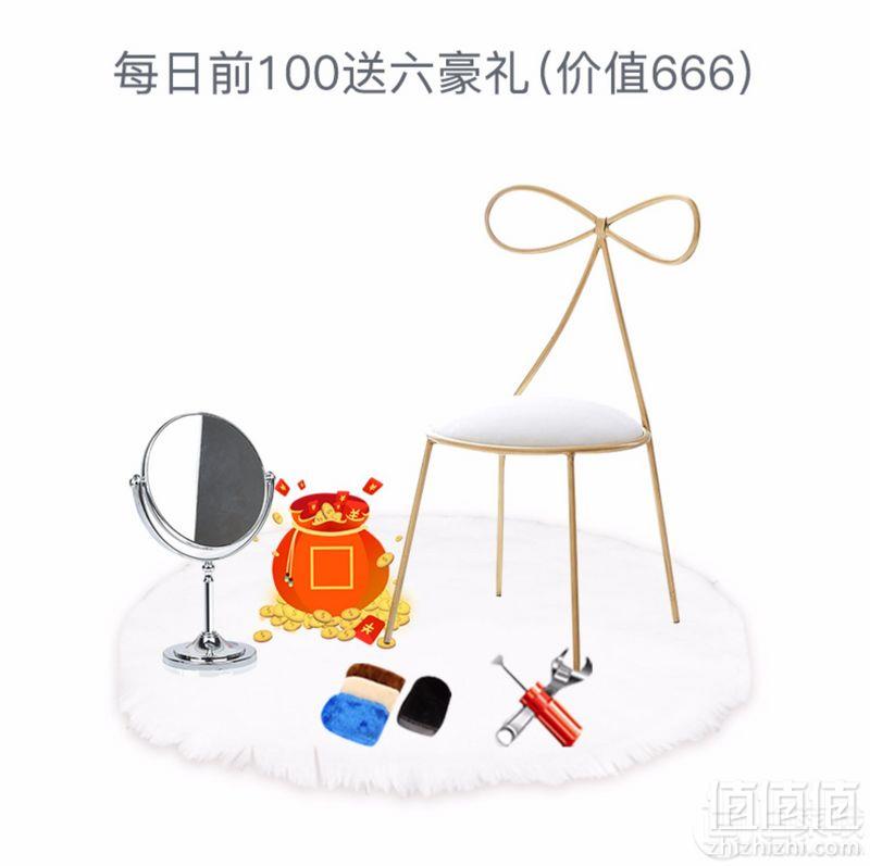 OURLIFE 欧莱弗 北欧ins卧室现代简约实木化妆桌梳妆台 多规格多色 赠化妆凳等6大豪礼1119元包邮（需领券）