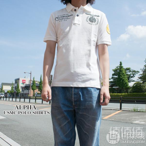 多色码全，Alpha Industries 阿尔法工业 男士纯棉Polo衫 Prime会员免费直邮含税到手277元（需用码）