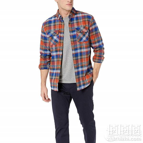 限M码，Original Penguin 企鹅牌 Plaid Flunel 男士格纹法兰绒衬衫 Prime会员免费直邮含税到手146元
