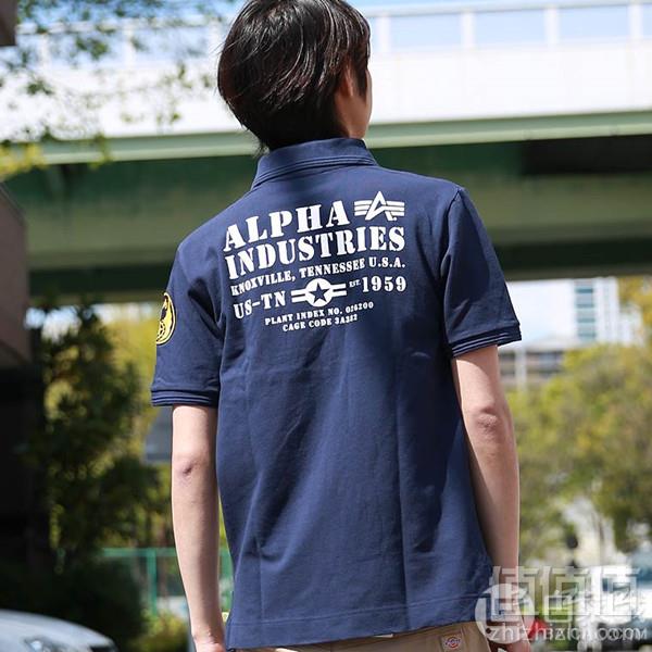 多色码全，Alpha Industries 阿尔法工业 男士纯棉Polo衫 Prime会员免费直邮含税到手277元（需用码）