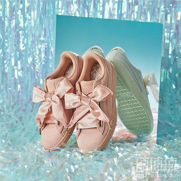 PUMA 彪马 Suede Heart Satin 蝴蝶结板鞋 £26.2凑单直邮到手230元