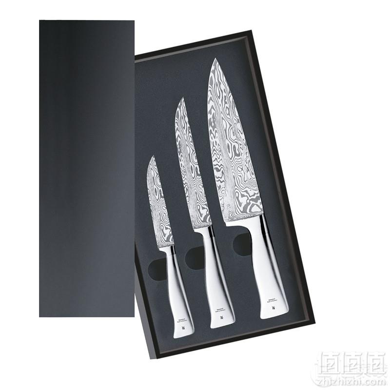 WMF 福腾宝 Grand Gourmet Damasteel系列 大马士革刀3件套1890099998 Prime会员免费直邮含税到手2547元