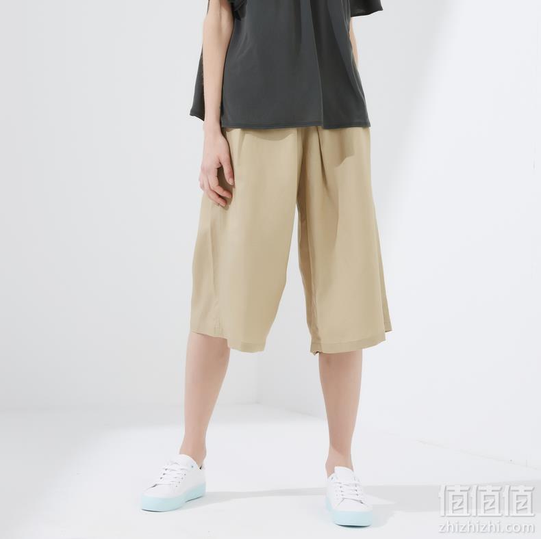 优衣库制造商，Maxwin 马威 女士高腰直筒素色八分阔腿裤 3色89元包邮（需领券）