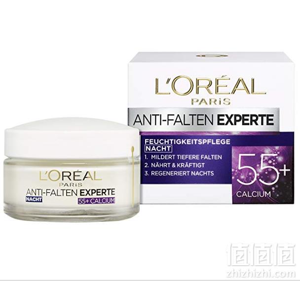 L'Oreal Paris欧莱雅 冻龄专家55+钙源 抗皱保湿晚霜50ml*3瓶 Prime会员凑单免费直邮含税到手167.09元