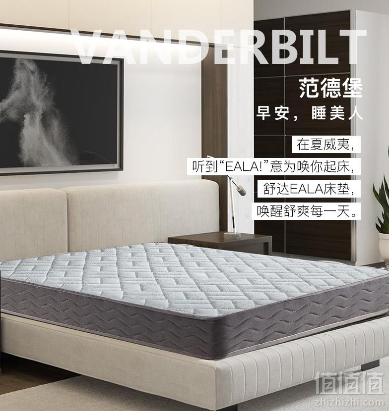 serta 美国舒达 乳胶弹簧床垫 范德堡 1800*2000mm（双面偏硬护脊）4999包邮（需领券）