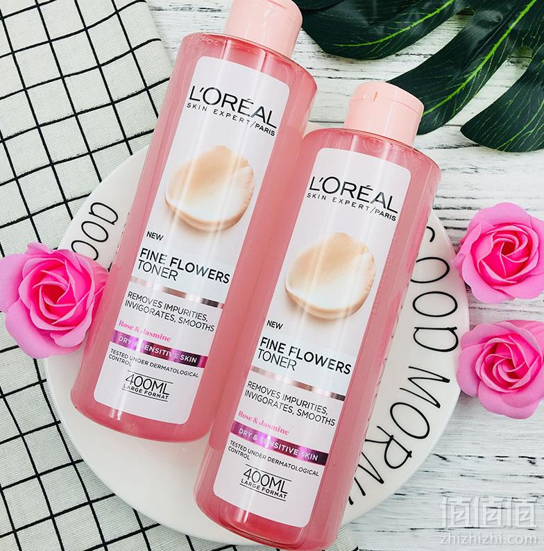 凑单品，L'Oréal Paris 巴黎欧莱雅 玫瑰精华洁肤水 400ml £4.15凑单直邮到手36元