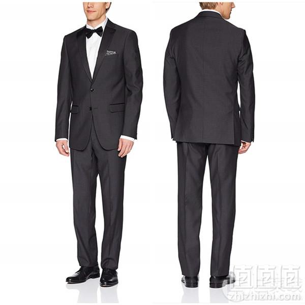 1.9折！限42L码，Calvin Klein 卡尔文·克莱恩 Mac 男士全羊毛修身西装含裤套装 Prime会员免费直邮含税到手404元
