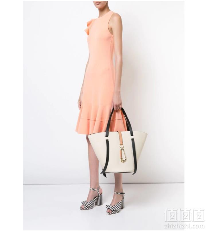 ZAC Zac Posen Belay系列 真皮拼色托特包手提包 ZP5664-111 象牙色1194.15元包邮