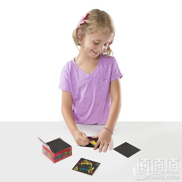 <span>4件0税！</span>Melissa & Doug 梅丽莎和豆豆 迷你彩虹刮画纸125张 Prime会员凑单免费直邮无税到手61元