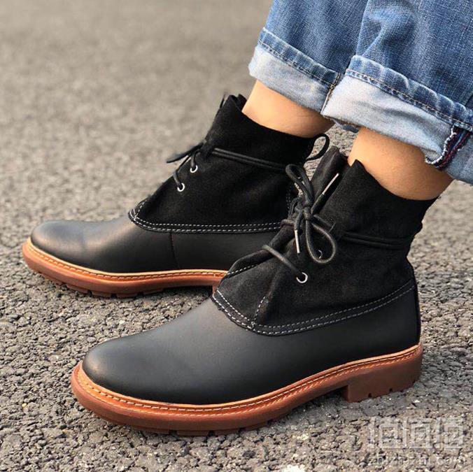 限UK6.5码，超多男星同款 Clarks 其乐 Trace Dusk 男士拼皮中筒系带短靴 Prime会员免费直邮含税到手422元