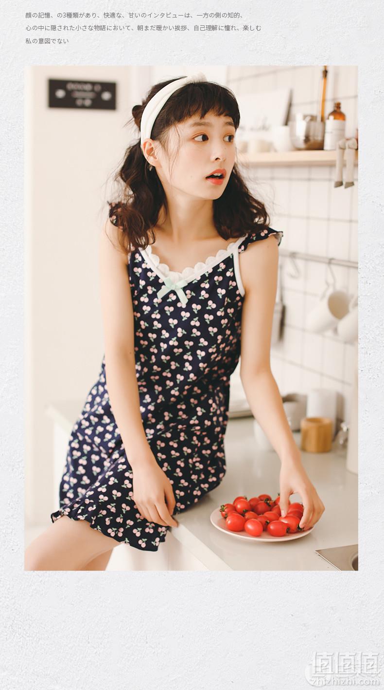 芬腾旗下千线艺，女士纯棉甜美可爱吊带睡裙 多款49元包邮（需领券）