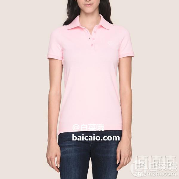 限XS码，A|X Armani Exchange 阿玛尼副牌 女士弹力棉Polo衫 Prime会员免费直邮到手224元