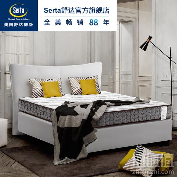 Serta 舒达 布朗B款 双面设计偏硬护脊床垫席梦思 1.8m3999元包邮（双重优惠）