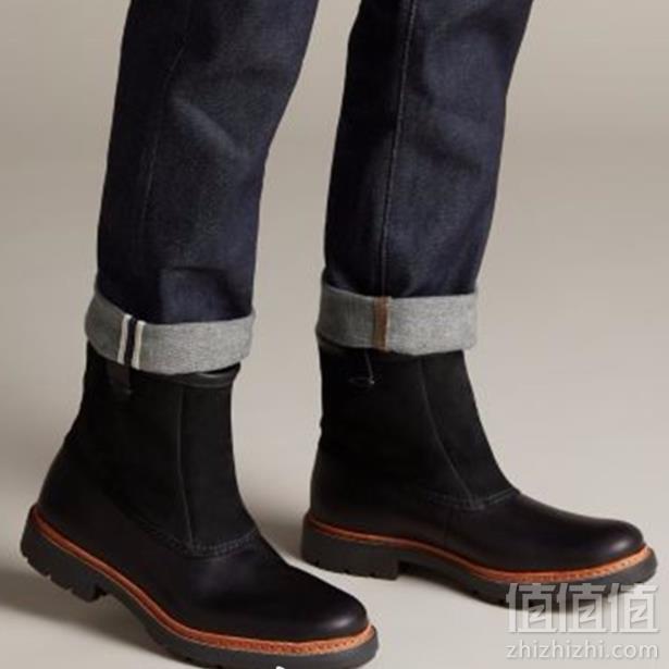 限42码，国内￥1479 Clarks 其乐 Trace Top 男士拼皮中筒短靴 Prime会员免费直邮含税到手363元