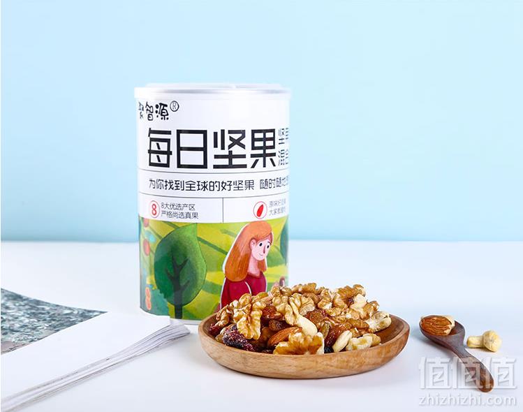 聚智源 7种混合 每日坚果500g罐装29.9元包邮（需领券）