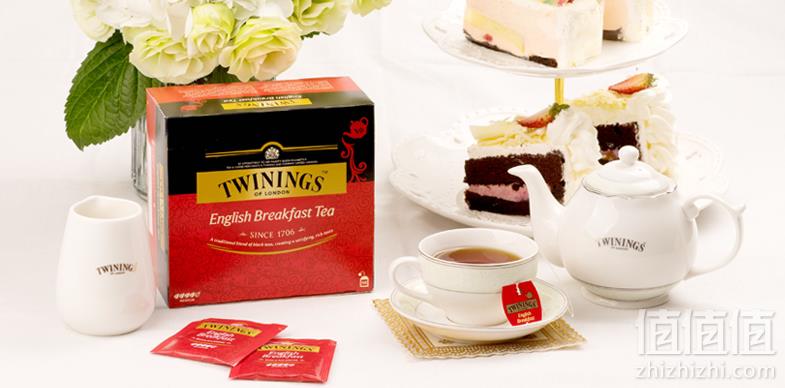 波兰进口 Twinings 川宁 英国早餐红茶 50片*4盒 ￥104.4包邮26.1元/盒