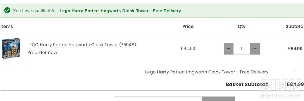 6月新品，Lego 乐高 哈利波特系列 霍格沃茨钟楼 75948 £84.99免费直邮到手