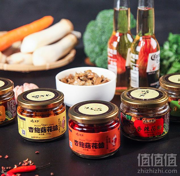 蛤老大 杏鲍菇蛤蜊即食花甲酱 170g*2瓶19.5元包邮（需领券 4瓶34.25元）