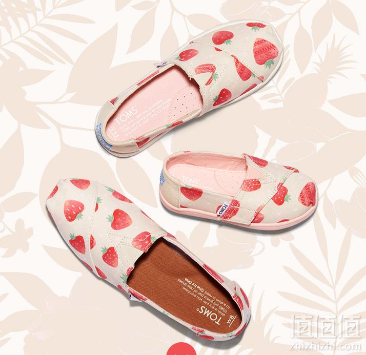 Toms Classics Espadrille Pumps ALPA草莓印花 一脚蹬 女士单鞋 *3双折合单双227元包税直邮