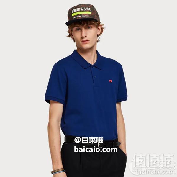 限S码，Scotch & Soda 男士纯棉Polo衫 Prime会员凑单免费直邮含税到手184元