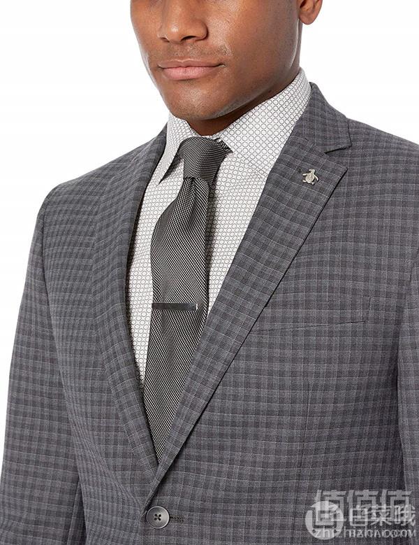 限36L码，Original Penguin 企鹅牌 男士羊毛混纺修身西服套装 1.6折 Prime会员免费直邮含税到手735元
