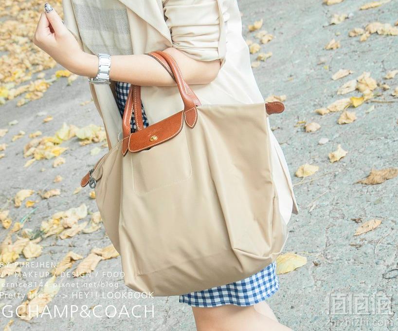 王菲同款，Longchamp 珑骧 短柄中号尼龙饺子包358.15元包邮