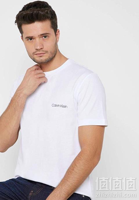 码全，Calvin Klein 男士纯棉休闲T恤 K10K103307105114元包邮