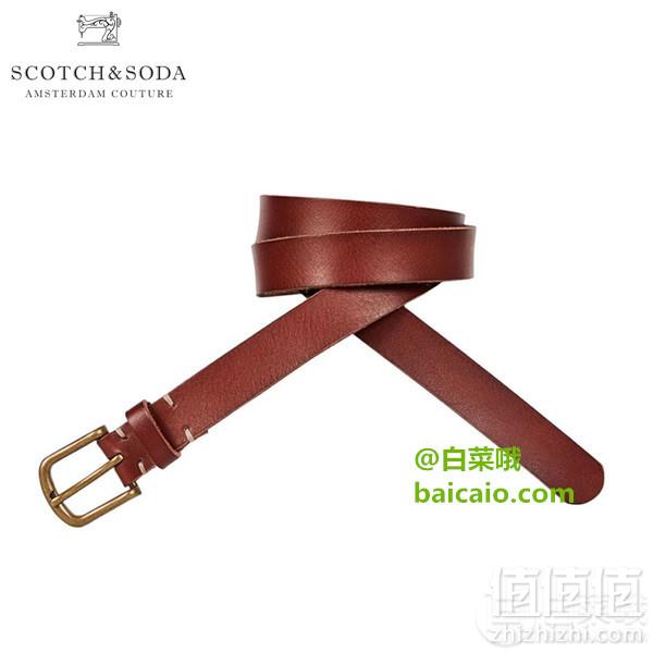 限95码，Scotch & Soda 男士经典真皮皮带145716 Prime会员凑单免费直邮含税到手149元