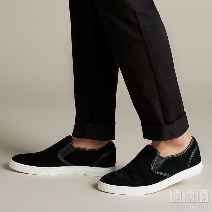 限7.5码，19春款 Clarks 其乐 Landry Step 男士真皮休闲一脚蹬 Prime会员免费直邮到手新低245元（国内839元）