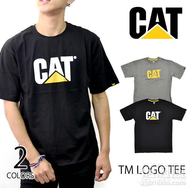 Caterpillar 卡特彼勒 TM Logo 男士纯棉短袖T恤 Prime会员凑单免费直邮含税到手129元