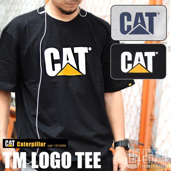 Caterpillar 卡特彼勒 TM Logo 男士纯棉短袖T恤 Prime会员凑单免费直邮含税到手129元