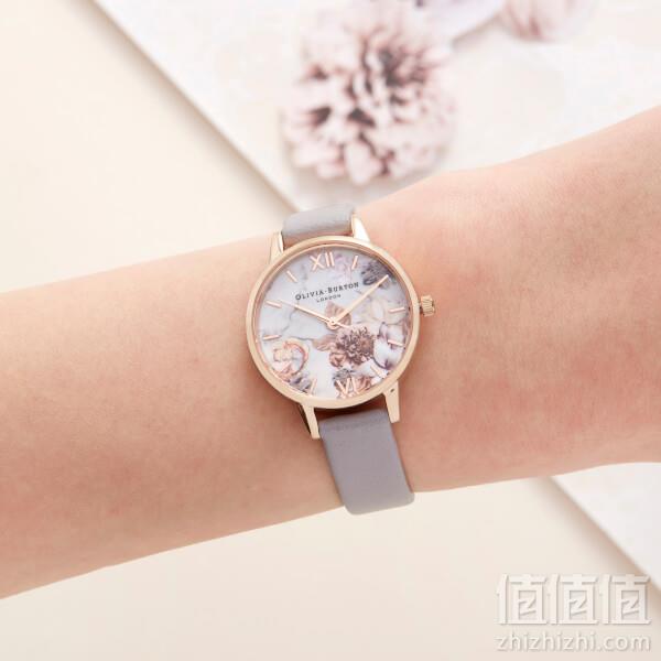 Olivia Burton Women's Marble Florals Watch - Grey Lilac & Rose Gold: Image 11
