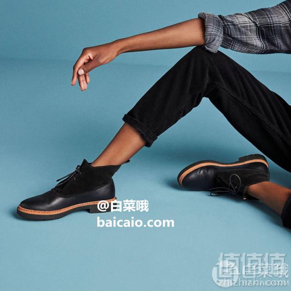 限38码，Clarks 其乐 Trace Fawn 女士拼皮系带短靴 Prime会员免费直邮含税到手404元