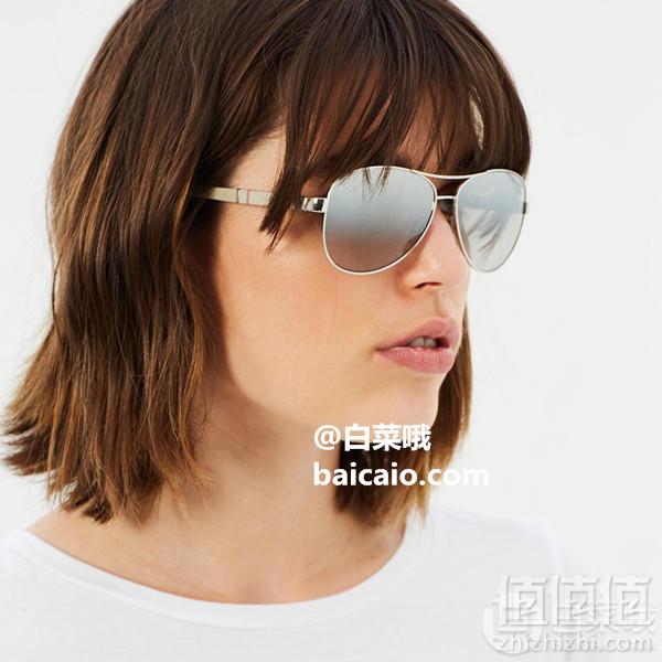 意大利产，Burberry 巴宝莉 格纹系列 BE3080 飞行员太阳镜 Prime会员免费直邮含税到手728元