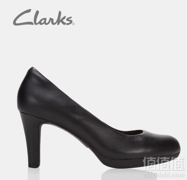 码全！Clarks 其乐 Adriel Viola 女士真皮高跟鞋 2612935940新低224.98元包邮