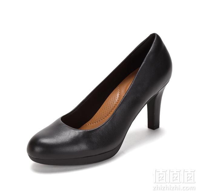 码全！Clarks 其乐 Adriel Viola 女士真皮高跟鞋 2612935940新低224.98元包邮